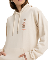 The Roxy Womens Surf Stoked Hoodie in Parchment