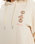 The Roxy Womens Surf Stoked Hoodie in Parchment