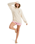 The Roxy Womens Surf Stoked Hoodie in Parchment
