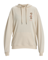 The Roxy Womens Surf Stoked Hoodie in Parchment
