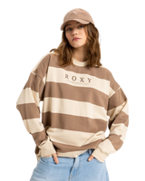 Strictly Stripes Oversized Sweatshirt in Parchement Strictly Stripes