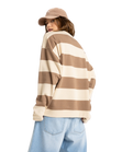 Strictly Stripes Oversized Sweatshirt in Parchement Strictly Stripes