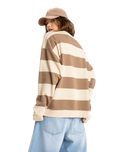 Strictly Stripes Oversized Sweatshirt in Parchement Strictly Stripes