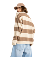 Strictly Stripes Oversized Sweatshirt in Parchement Strictly Stripes
