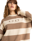 Strictly Stripes Oversized Sweatshirt in Parchement Strictly Stripes