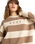 Strictly Stripes Oversized Sweatshirt in Parchement Strictly Stripes