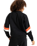 The Roxy Womens Essential Energy Sweatshirt in True Black