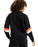 The Roxy Womens Essential Energy Sweatshirt in True Black