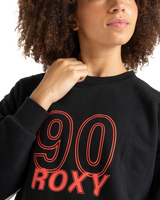 The Roxy Womens Essential Energy Sweatshirt in True Black
