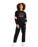 The Roxy Womens Essential Energy Sweatshirt in True Black