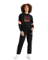 The Roxy Womens Essential Energy Sweatshirt in True Black