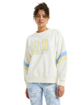 The Roxy Womens Essential Energy Sweatshirt in Egret