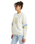 The Roxy Womens Essential Energy Sweatshirt in Egret