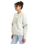 The Roxy Womens Essential Energy Sweatshirt in Egret