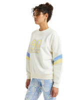 The Roxy Womens Essential Energy Sweatshirt in Egret