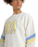 The Roxy Womens Essential Energy Sweatshirt in Egret
