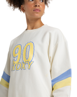 The Roxy Womens Essential Energy Sweatshirt in Egret