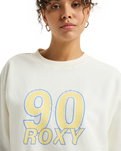 The Roxy Womens Essential Energy Sweatshirt in Egret
