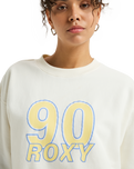 The Roxy Womens Essential Energy Sweatshirt in Egret