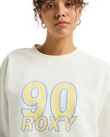 The Roxy Womens Essential Energy Sweatshirt in Egret