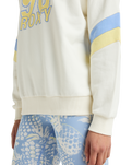 The Roxy Womens Essential Energy Sweatshirt in Egret