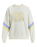 The Roxy Womens Essential Energy Sweatshirt in Egret