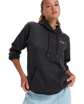 The Roxy Womens Saturdaze Hoodie in Phantom