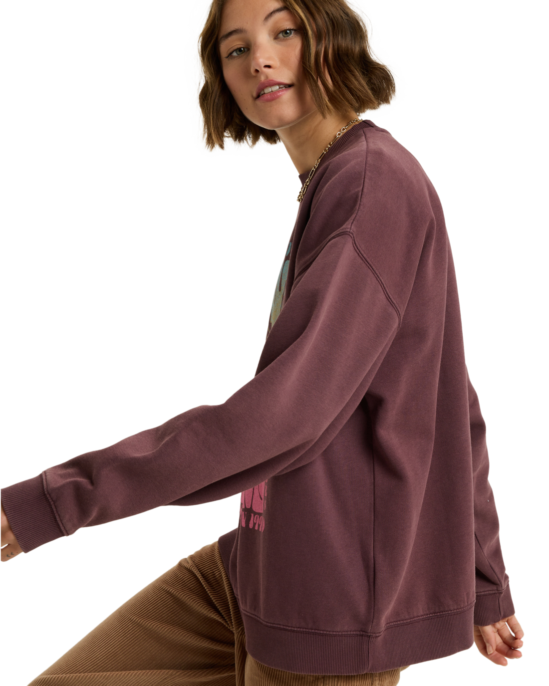 The Roxy Womens Lineup Sweatshirt in Huckleberry