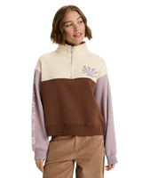 The Roxy Womens View Point Block Sweatshirt in Tiramisu
