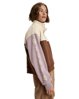 The Roxy Womens View Point Block Sweatshirt in Tiramisu