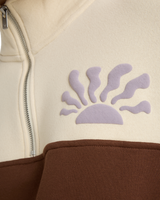 The Roxy Womens View Point Block Sweatshirt in Tiramisu