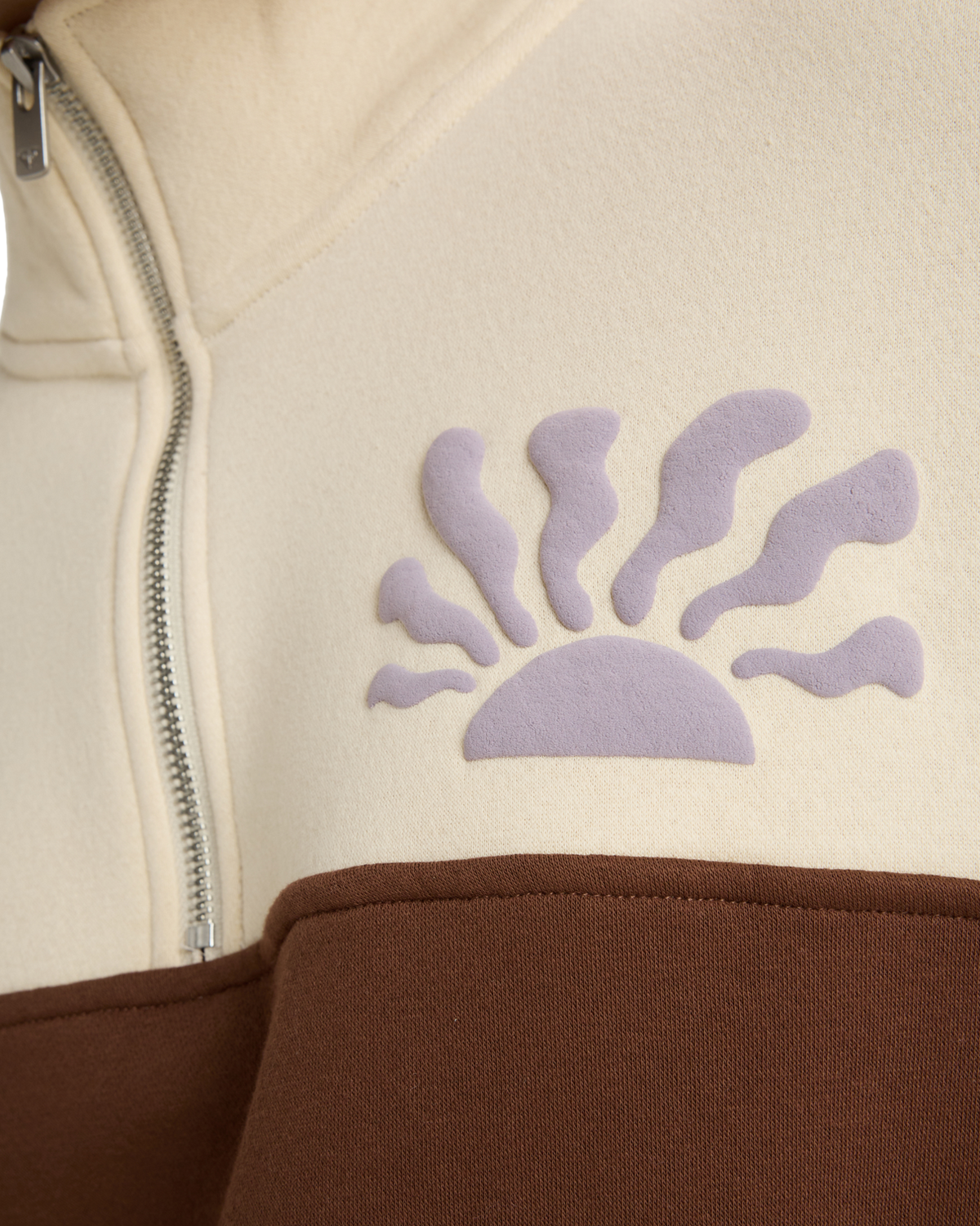 The Roxy Womens View Point Block Sweatshirt in Tiramisu