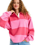 The Roxy Womens Cross Your Mind Sweatshirt in Honey Suckle