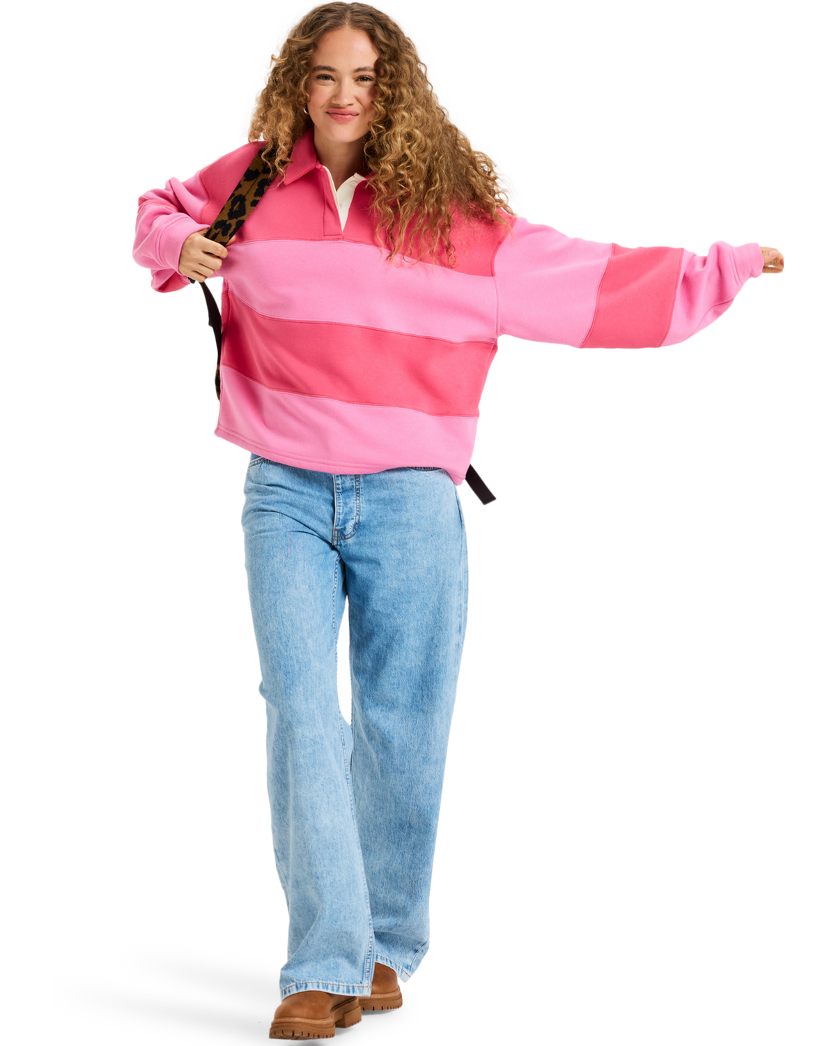The Roxy Womens Cross Your Mind Sweatshirt in Honey Suckle