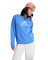The Roxy Womens Surf Stoked Brushed Sweatshirt in Dutch Blue