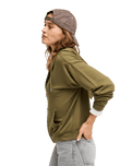 The Roxy Womens Surfing By Daylight Zip Hoodie in Winter Moss