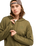 The Roxy Womens Surfing By Daylight Zip Hoodie in Winter Moss