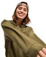The Roxy Womens Surfing By Daylight Zip Hoodie in Winter Moss