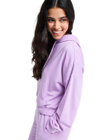 The Roxy Womens Surfing By Daylight Hoodie in Crocus Petal
