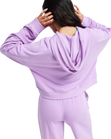 The Roxy Womens Surfing By Daylight Hoodie in Crocus Petal