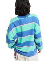 Strictly Stripes Oversized Sweatshirt in Katydid Stripy Soul