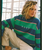 Strictly Stripes Oversized Sweatshirt in Katydid Stripy Soul