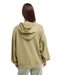 The Roxy Womens Power Of Nature Hoodie in Oil Green