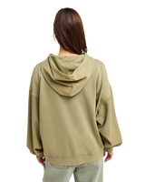 The Roxy Womens Power Of Nature Hoodie in Oil Green