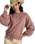 Flower Song Sweatshirt in Brownie