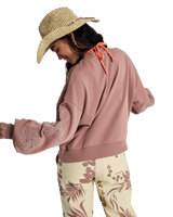 Flower Song Sweatshirt in Brownie