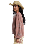Flower Song Sweatshirt in Brownie