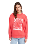 The Roxy Womens Lineup Sweatshirt in Hibiscus