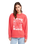 The Roxy Womens Lineup Sweatshirt in Hibiscus