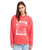 The Roxy Womens Lineup Sweatshirt in Hibiscus
